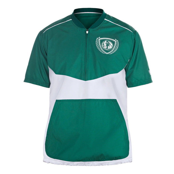 DALLAS MAVERICKS NEW ERA 2022 HORSEHEAD HALF ZIP TEE