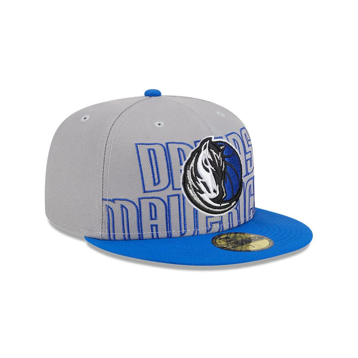 DALLAS MAVERICKS NEW ERA GREY FITTED DRAFT CAP