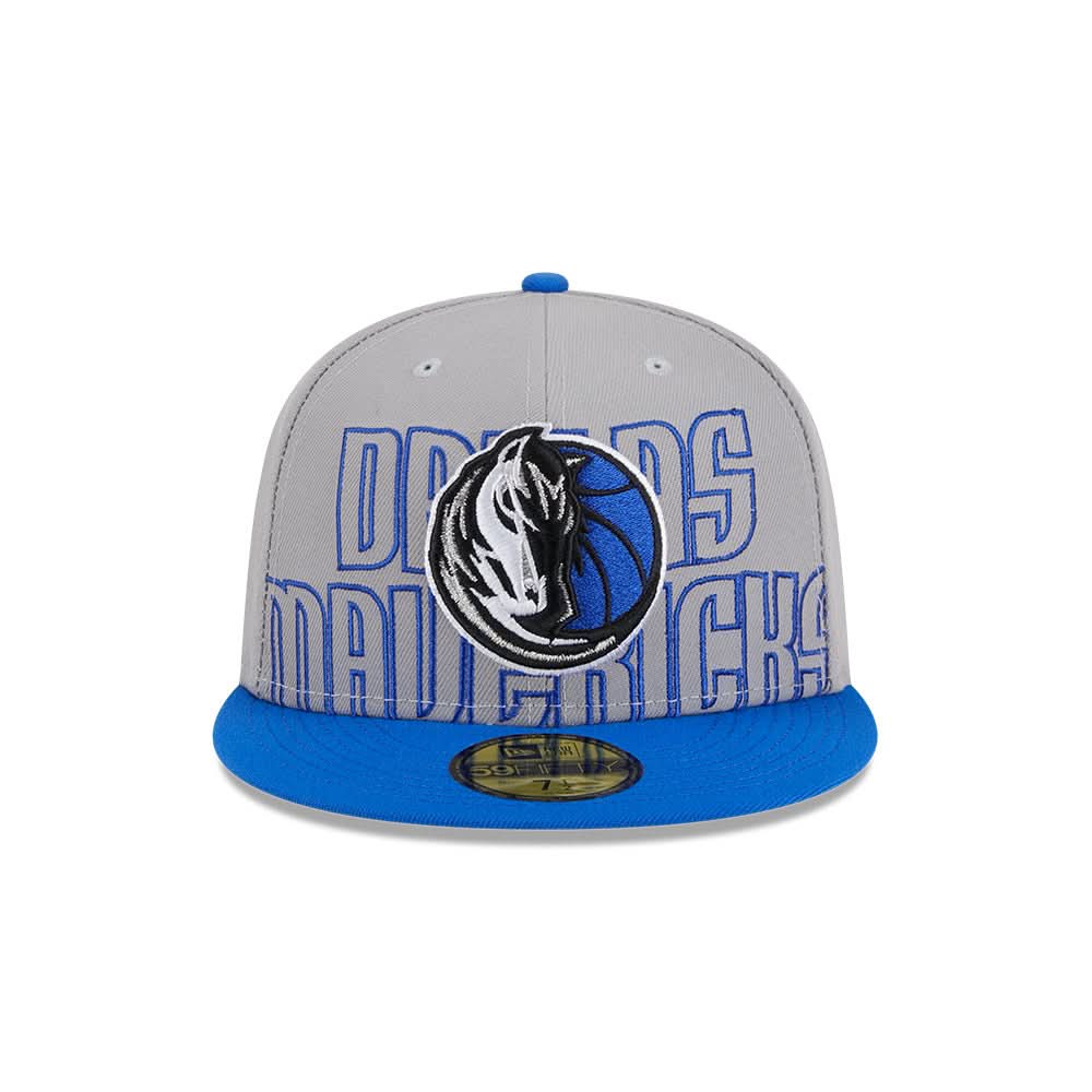 DALLAS MAVERICKS NEW ERA GREY FITTED DRAFT CAP