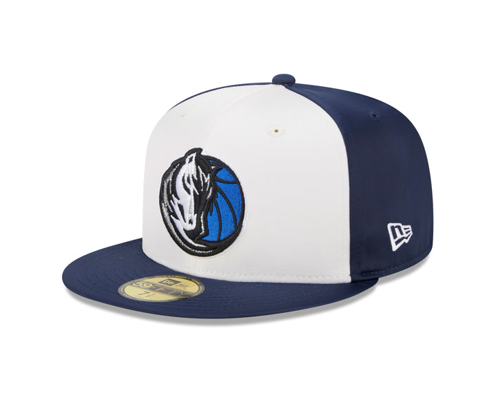 DALLAS MAVERICKS NEW ERA WHITE HORSEHEAD FITTED CAP