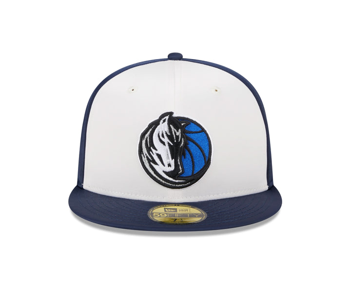 DALLAS MAVERICKS NEW ERA WHITE HORSEHEAD FITTED CAP