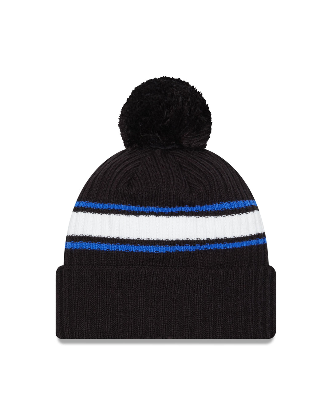 DALLAS MAVERICKS NEW ERA BLACK STRIPED POM KNIT