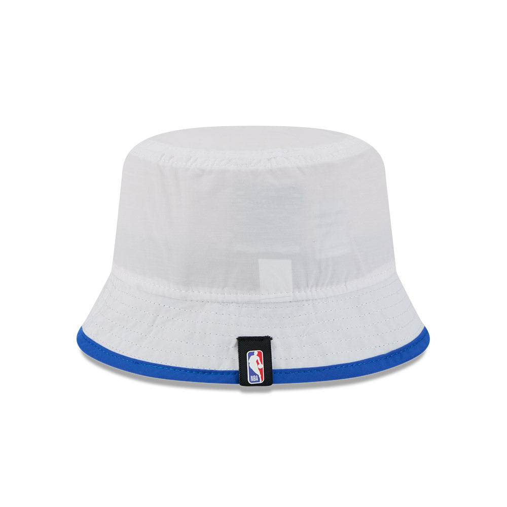 DALLAS MAVERICKS NEW ERA WHITE DRAFT BUCKET CAP