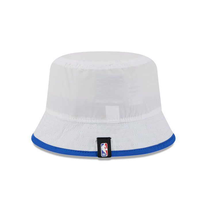 DALLAS MAVERICKS NEW ERA WHITE DRAFT BUCKET CAP