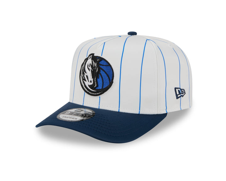 DALLAS MAVERICKS NEW ERA SATIN PINSTRIPE SNAPBACK CAP