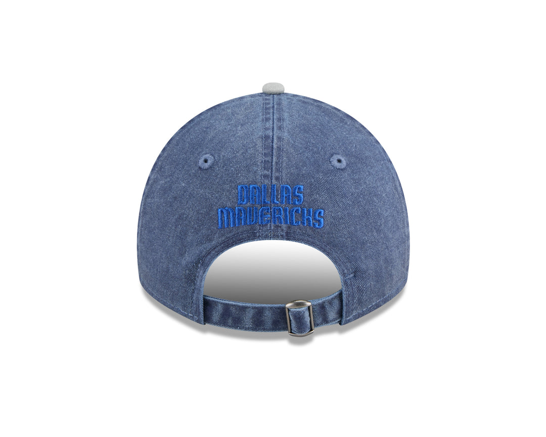 DALLAS MAVERICKS NEW ERA TWO TONED GREY AND DENIM ADJUSTABLE CAP