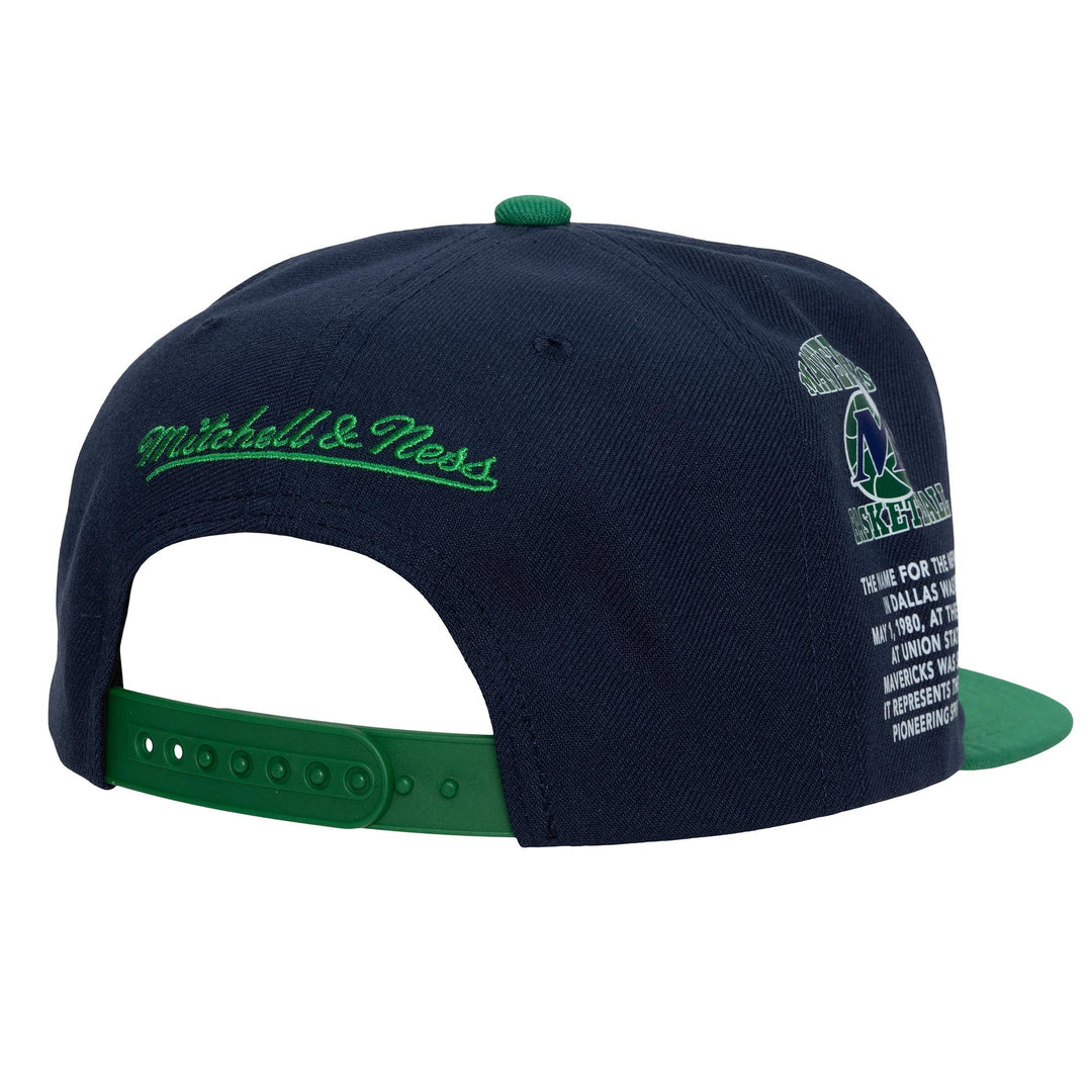DALLAS MAVERICKS MITCHELL & NESS 2022 HARDWOOD CLASSIC ORIGINS 2TONE SNAPBACK