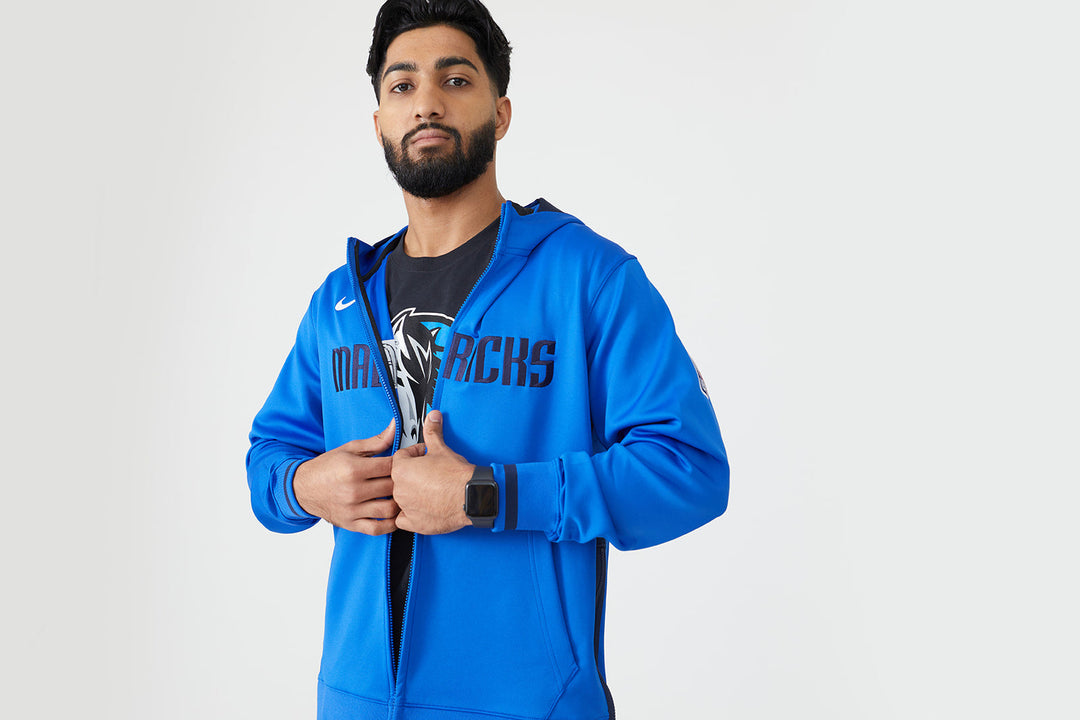 DALLAS MAVERICKS NIKE ON COURT 2022-23 ROYAL SHOWTIME JACKET