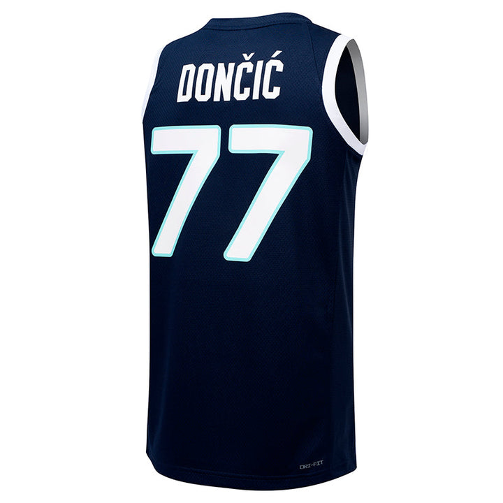 DALLAS MAVERICKS JORDAN BRAND OBSIDIAN SLOVENIJA SWINGMAN JERSEY