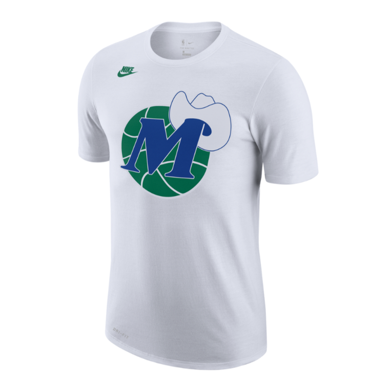 DALLAS MAVERICKS NIKE HARDWOOD CLASSIC M-HAT WHITE TEE