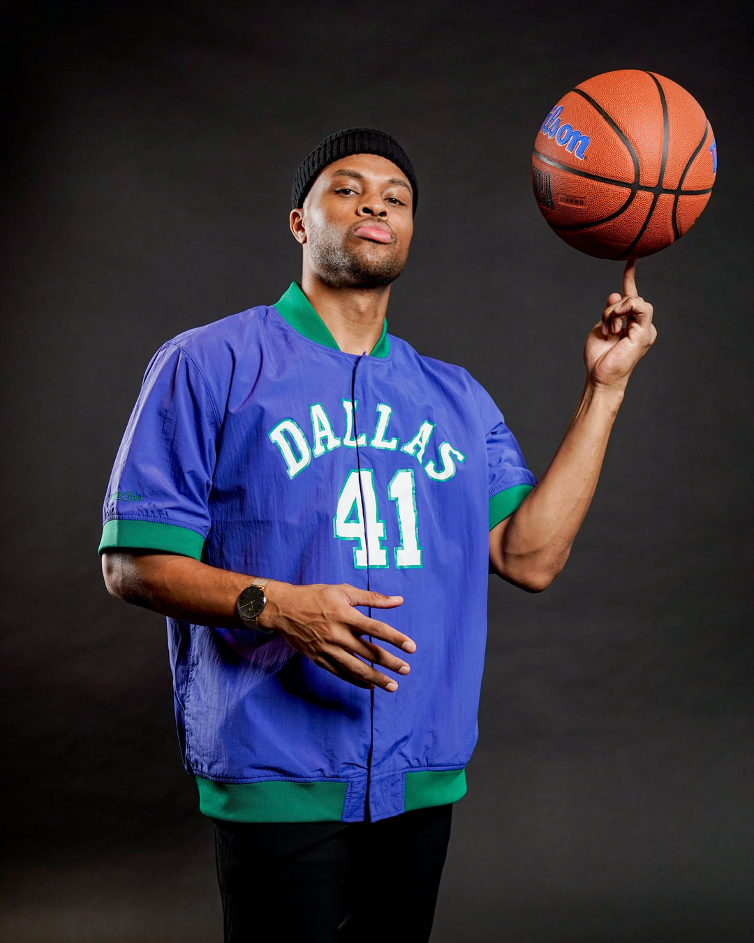 DALLAS MAVERICKS MITCHELL & NESS WARM UP JACKET