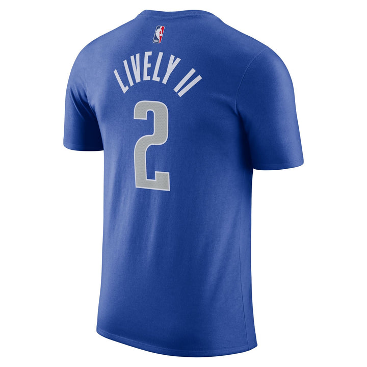 DALLAS MAVERICKS DERECK LIVELY II NIKE ICON NAME & NUMBER TEE