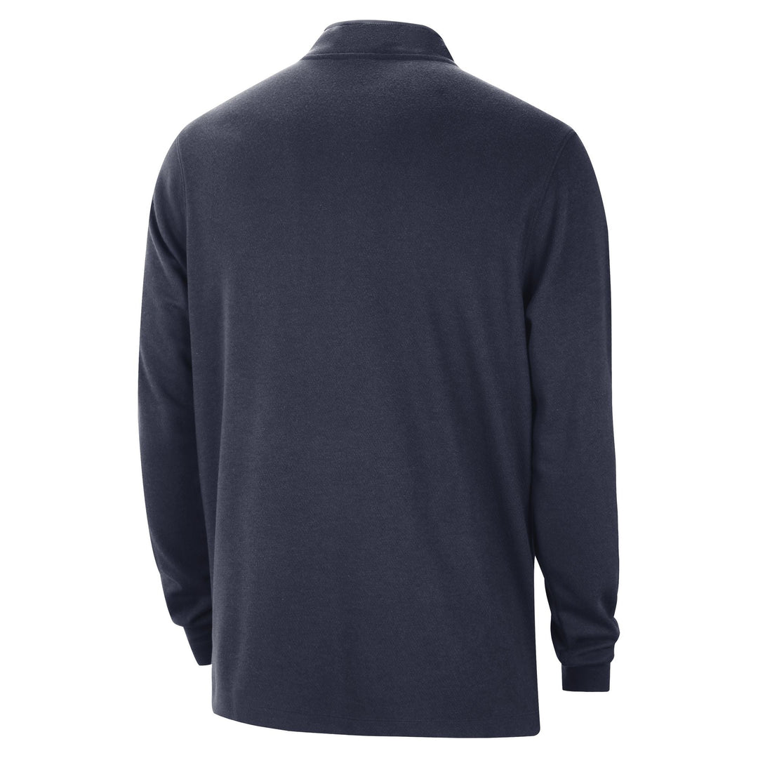 DALLAS MAVERICKS NIKE NAVY BLUE HALF-ZIP LONG-SLEEVE TOP
