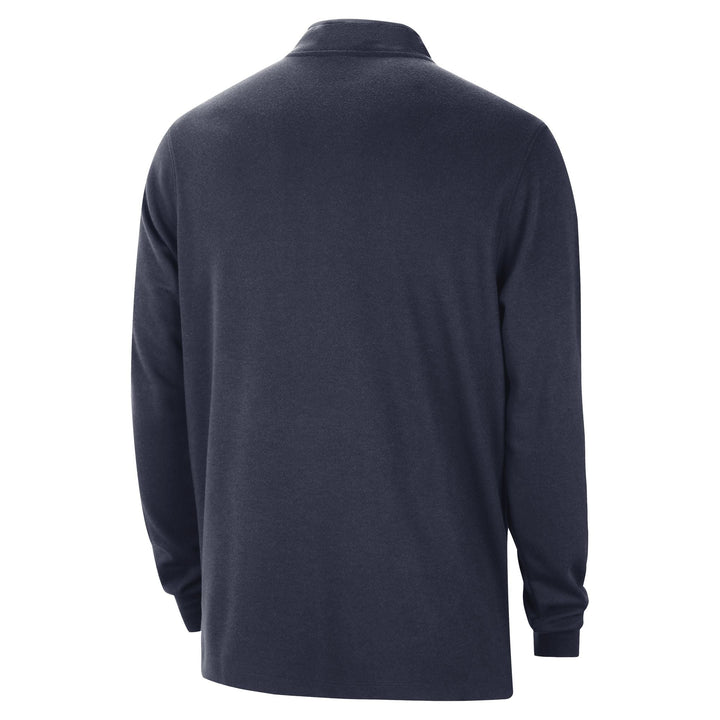 DALLAS MAVERICKS NIKE NAVY BLUE HALF-ZIP LONG-SLEEVE TOP