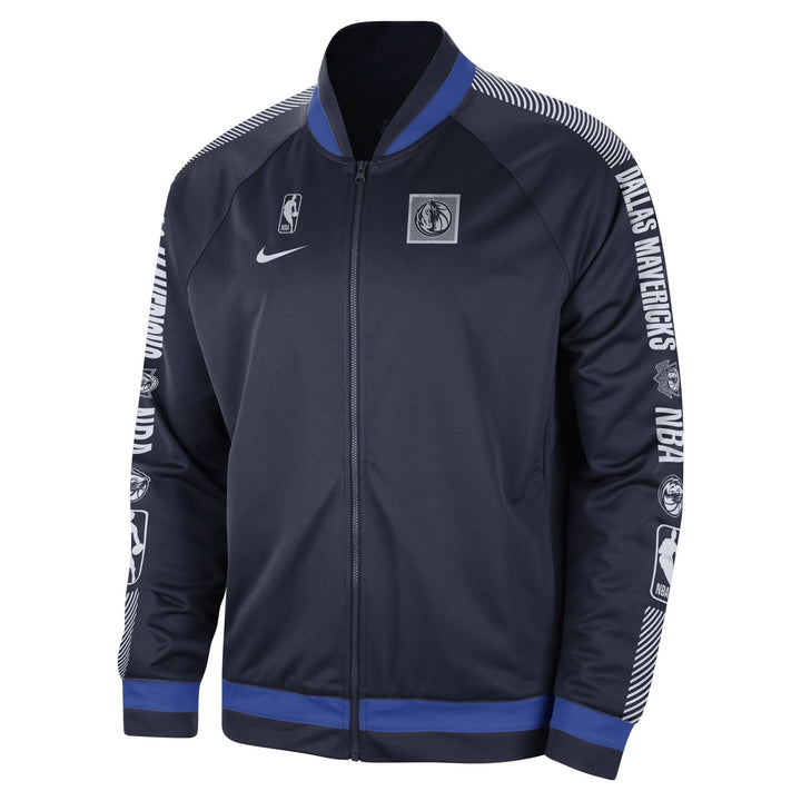 DALLAS MAVERICKS NIKE NAVY BLUE FULL-ZIP JACKET