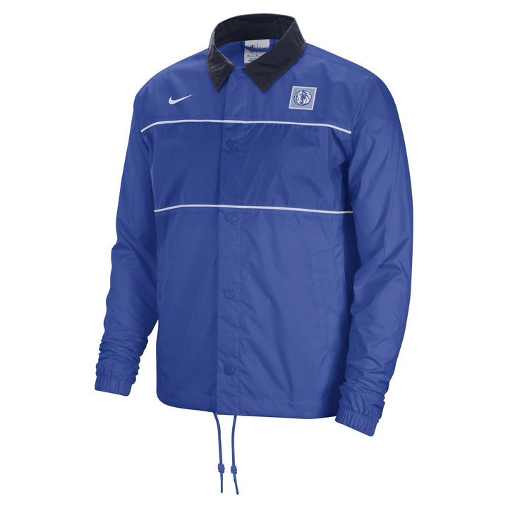 DALLAS MAVERICKS NIKE ROYAL BLUE FULL-BUTTON JACKET