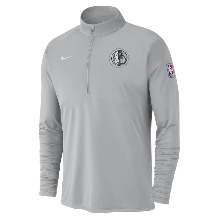 DALLAS MAVERICKS NIKE CITY EDITION 2024-25 FLAT SILVER HALF-ZIP