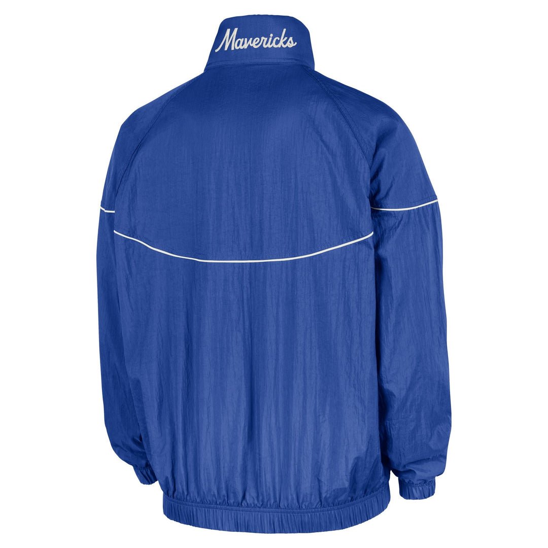 DALLAS MAVERICKS NIKE ROYAL COURTSIDE HALF ZIP JACKET