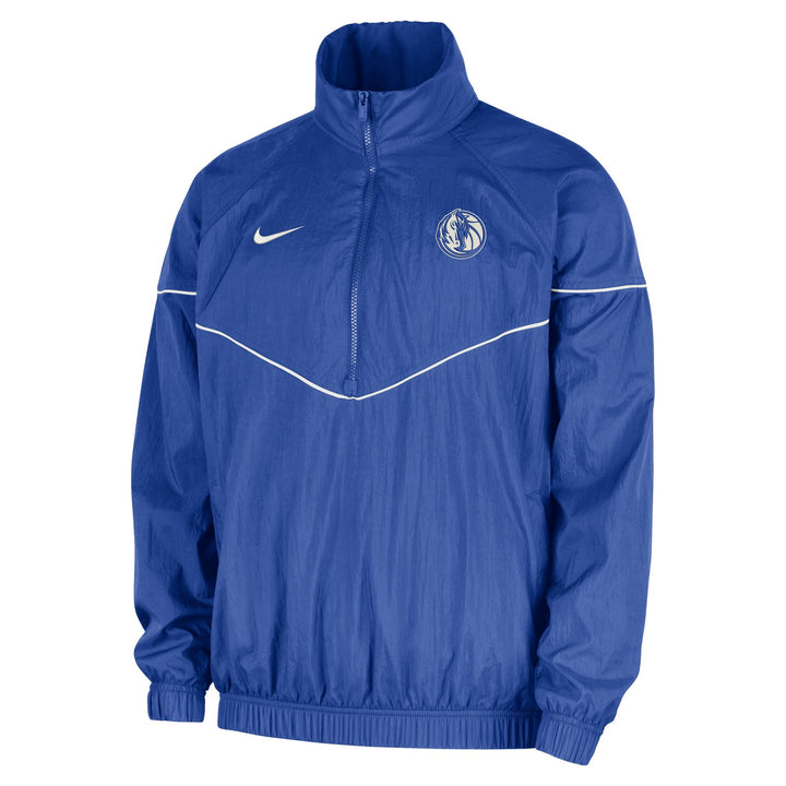 DALLAS MAVERICKS NIKE ROYAL COURTSIDE HALF ZIP JACKET