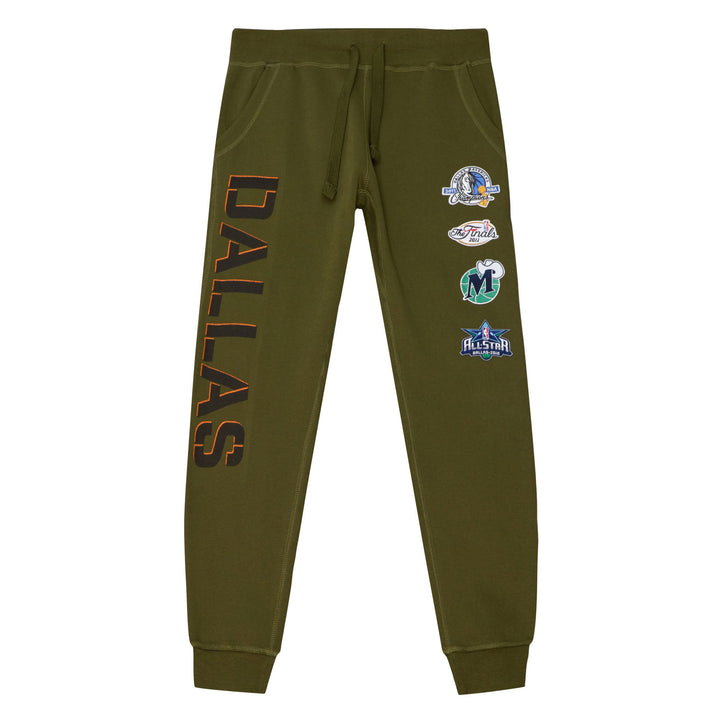 DALLAS MAVERICKS MITCHELL & NESS 2022 SCRIPT FLIGHT JOGGER PANTS