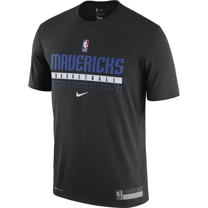 DALLAS MAVERICKS NIKE 20-21 BLACK PRACTICE TEE