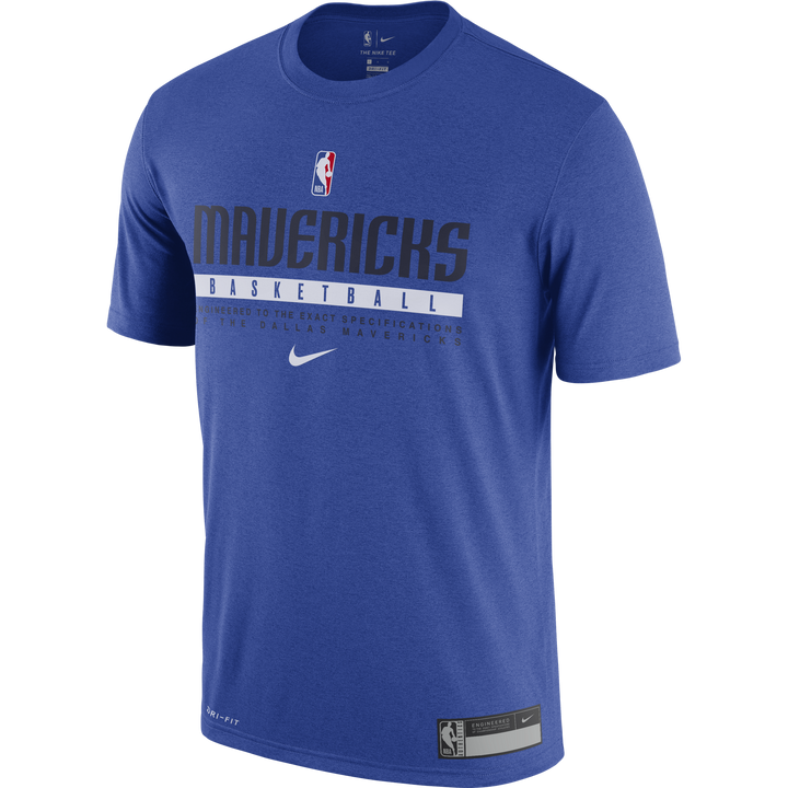 DALLAS MAVERICKS NIKE 20-21 ROYAL PRACTICE TEE