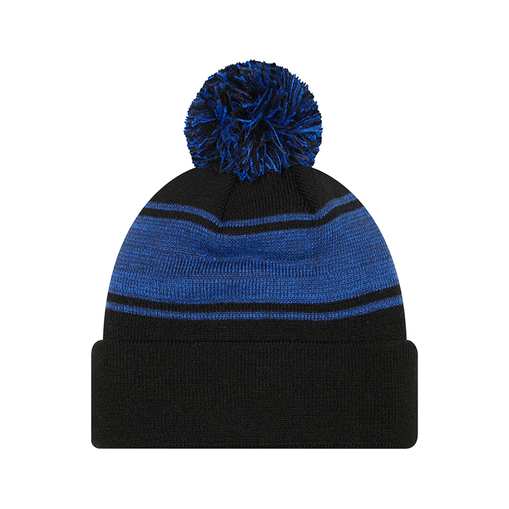 DALLAS MAVERICKS NEW ERA YOUTH HORSEHEAD CHILLED BLACK POM KNIT