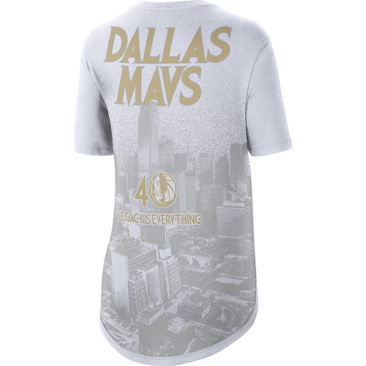 DALLAS MAVERICKS WOMEN'S NIKE 20-21 CITY EDITION SHORT SLEEVE COURTSIDE TEE