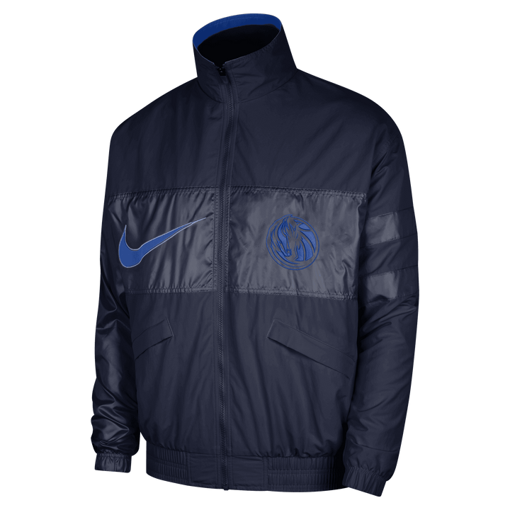 DALLAS MAVERICKS NIKE 2022 COURTSIDE LIGHTWEIGHT NAVY JACKET