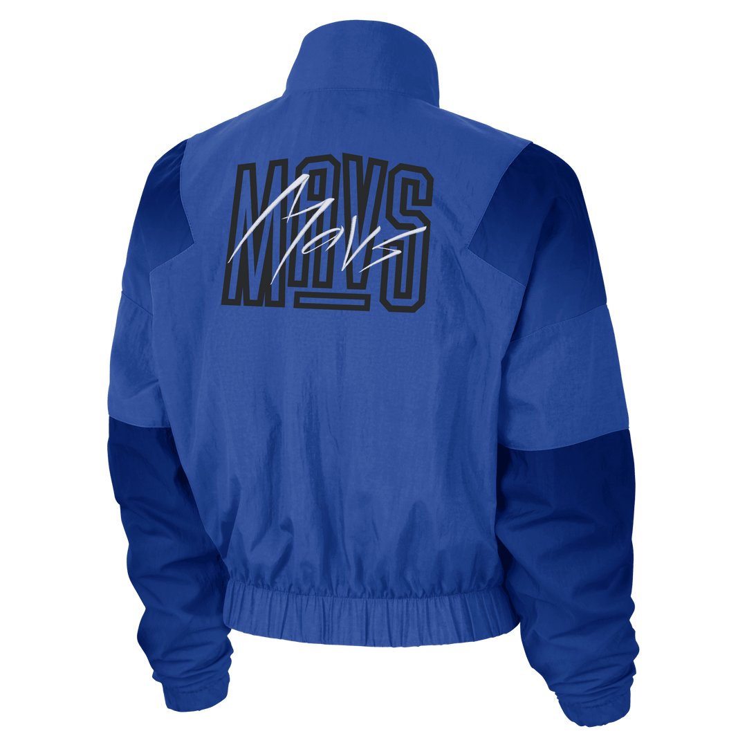 DALLAS MAVERICKS NIKE WOMEN'S COURTSIDE LIGHTWEIGHT ROYAL JACKET