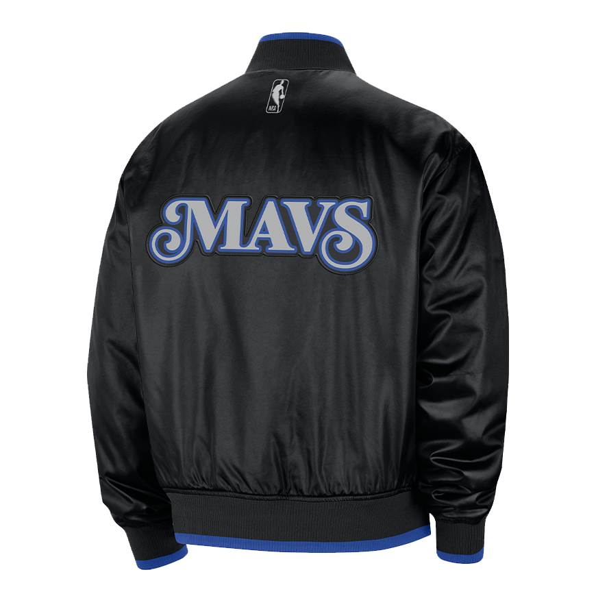 DALLAS MAVERICKS NIKE CITY EDITION LOGO BLACK JACKET