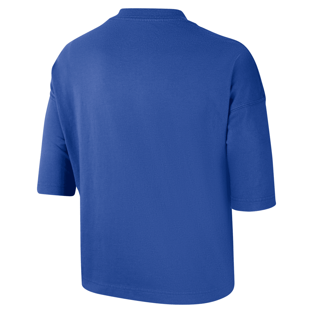DALLAS MAVERICKS NIKE WOMEN'S COURTSIDE BOXY CROPPED TEE