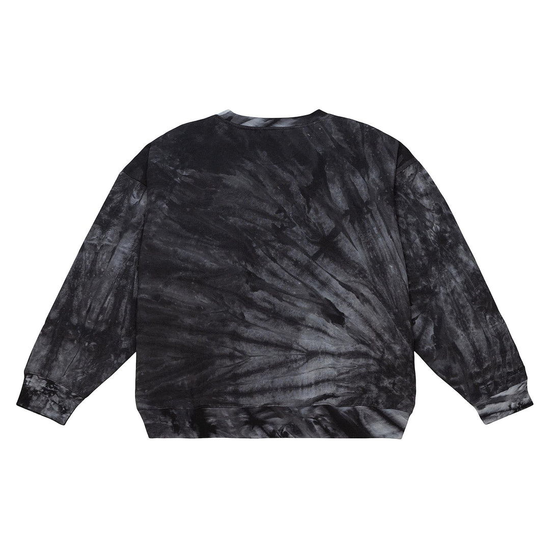 DALLAS MAVERICKS MITCHELL & NESS 2022 WOMEN'S BLACK TIE DYE CREW