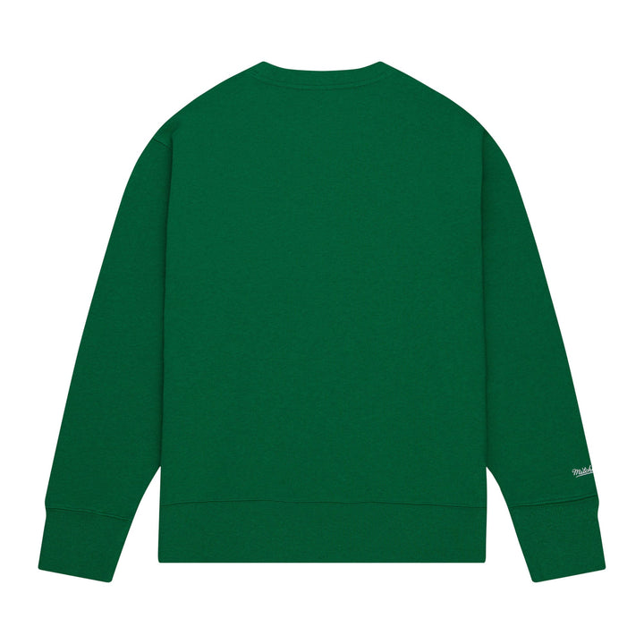 DALLAS MAVERICKS MITCHELL & NESS 2023 GREEN M-HAT LIGHTWEIGHT SWEATSHIRT