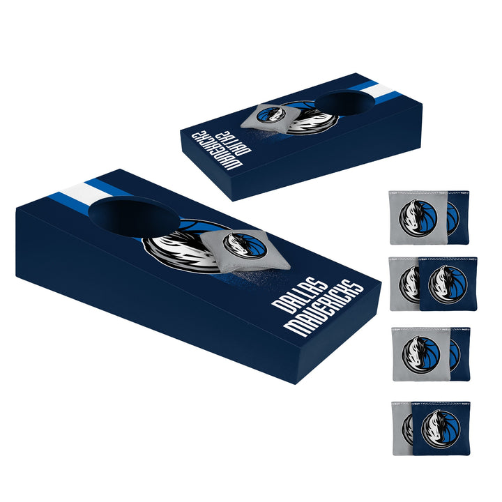DALLAS MAVERICKS FOREVER COLLECTIBLES HORSEHEAD TABLETOP CORNHOLE GAME