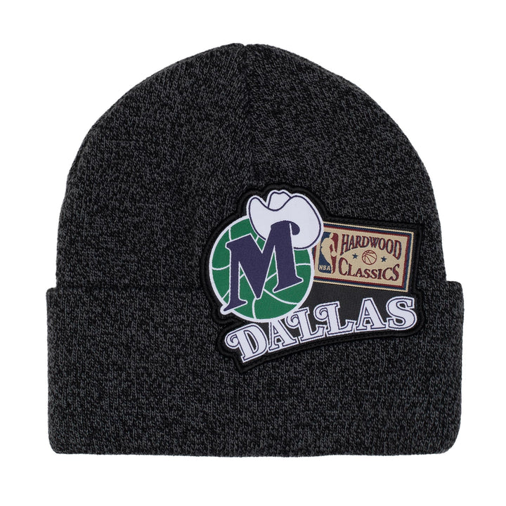 DALLAS MAVERICKS MITCHELL & NESS 2022 HARDWOOD CLASSIC LOGO PATCH BEANIE