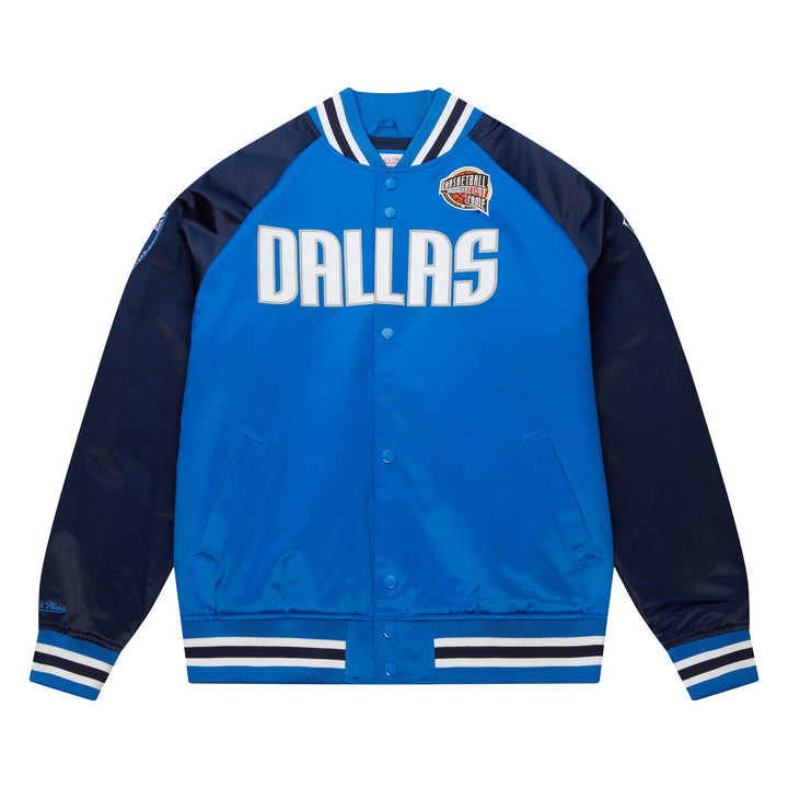 DALLAS MAVERICKS MITCHELL & NESS 2023 DIRK NOWITZKI HALL OF FAME SATIN JACKET