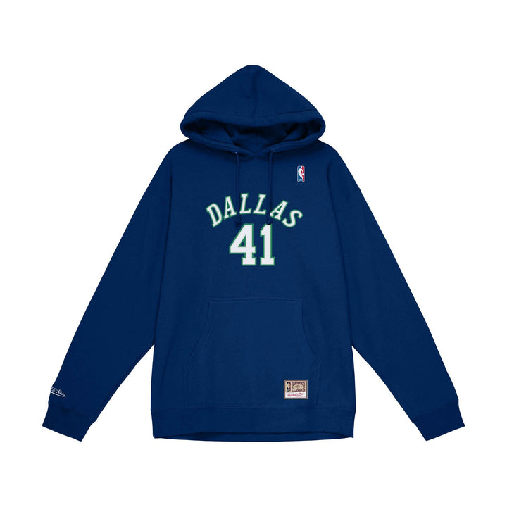 DALLAS MAVERICKS MITCHELL & NESS 2022 DIRK NOWITZKI NAME & NUMBER HOODIE