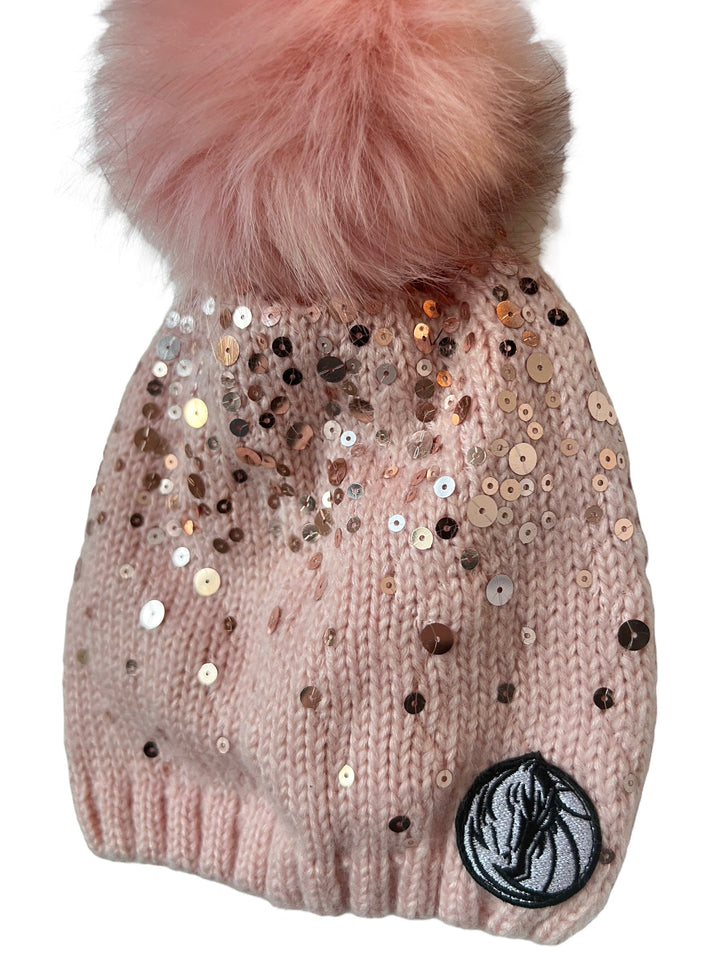 DALLAS MAVERICKS LUSSO 2022 WOMENS ASHA PINK SEQUIN KNIT