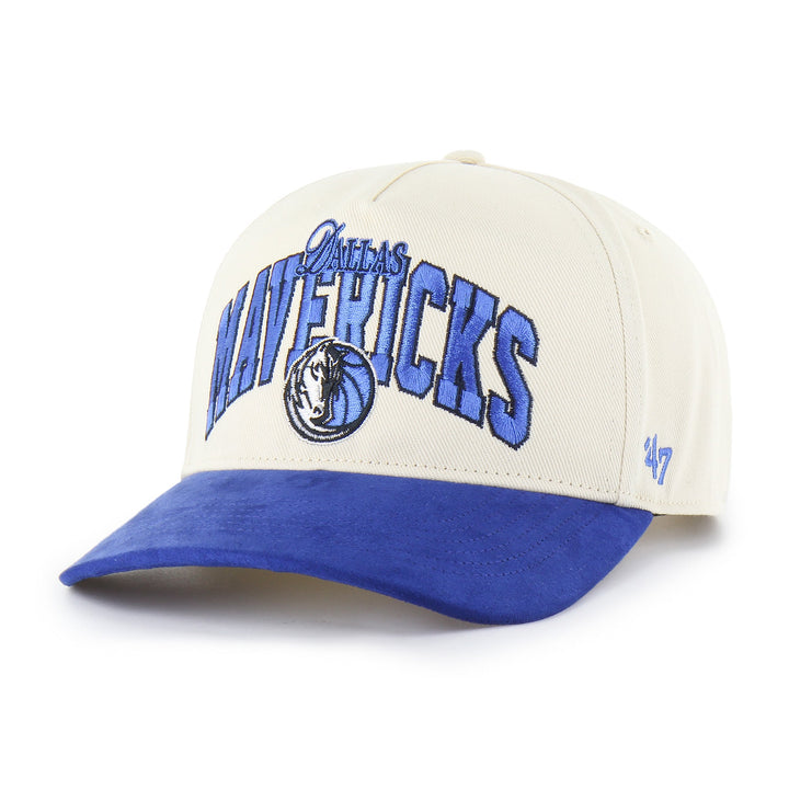 DALLAS MAVERICKS 47 BRAND CREAM INBOUNDS SNAPBACK CAP