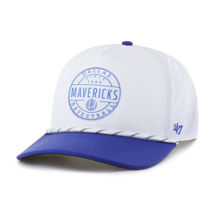 DALLAS MAVERICKS 47 BRAND WHITE HITCH SNAPBACK CAP