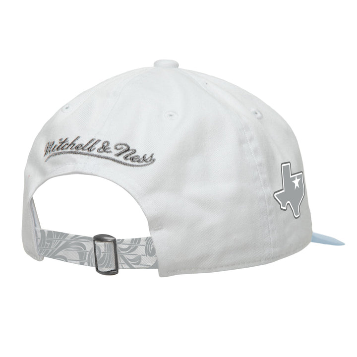 DALLAS MAVERICKS MITCHELL & NESS CITY EDITION 2024-25 WHITE PAISLEY STRAP CAP