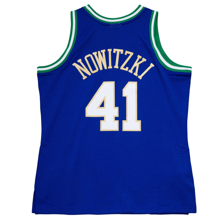 DALLAS MAVERICKS DIRK NOWITZKI HARDWOOD CLASSIC BLUE JERSEY