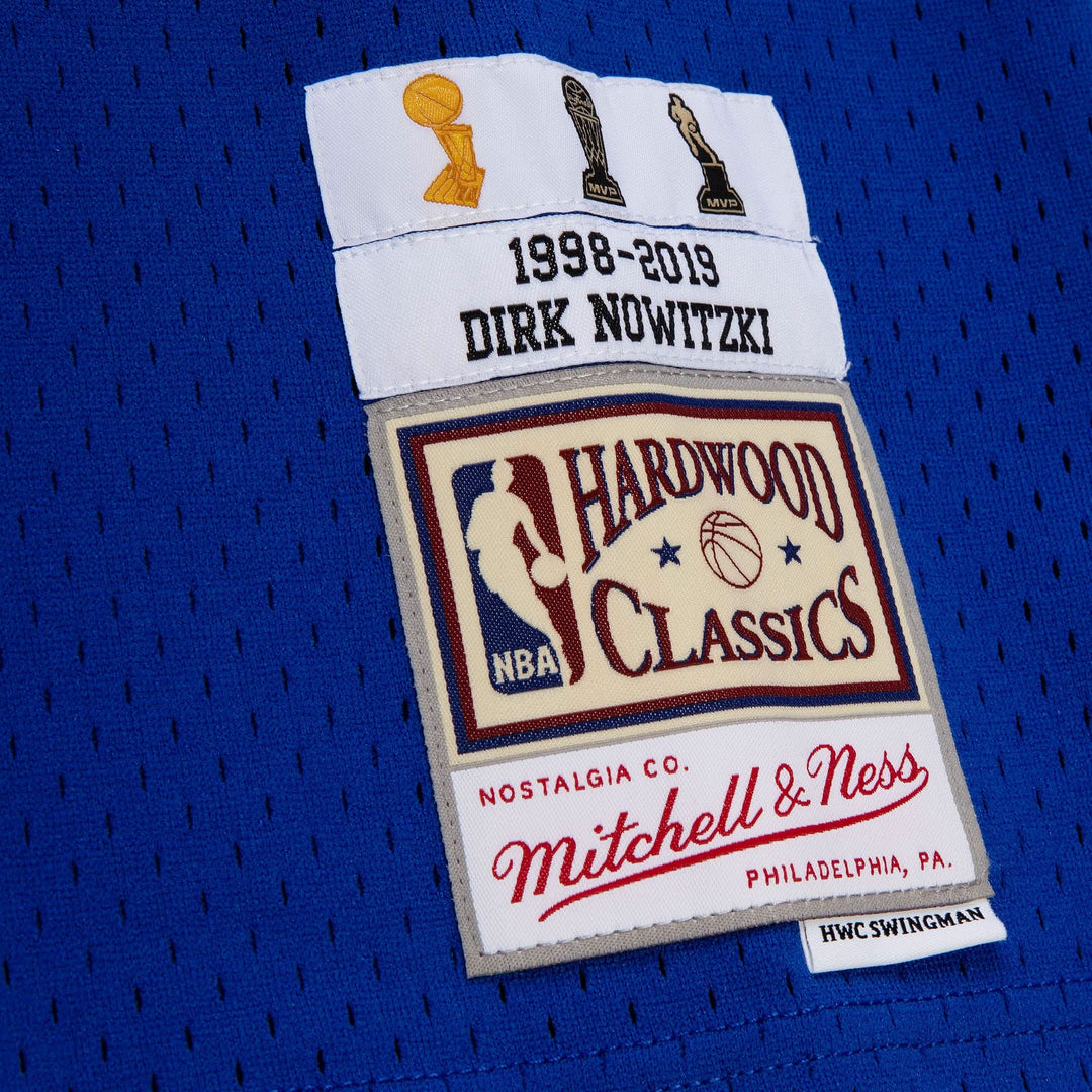 DALLAS MAVERICKS DIRK NOWITZKI HARDWOOD CLASSIC BLUE JERSEY