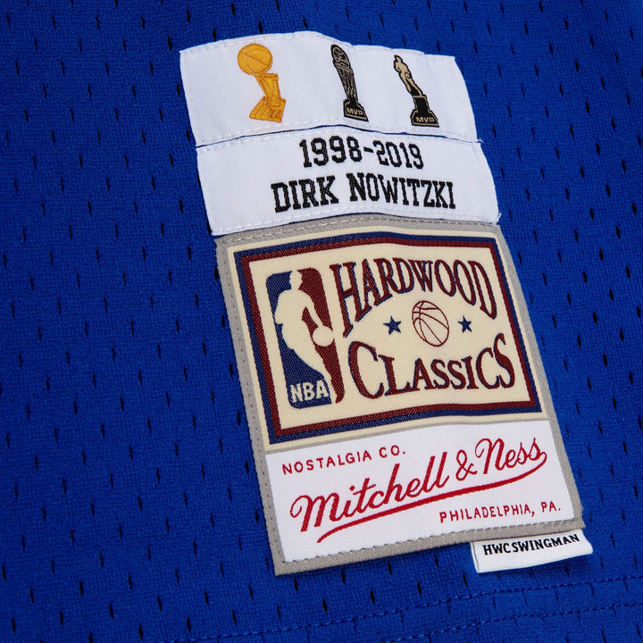 DALLAS MAVERICKS DIRK NOWITZKI HARDWOOD CLASSIC BLUE JERSEY