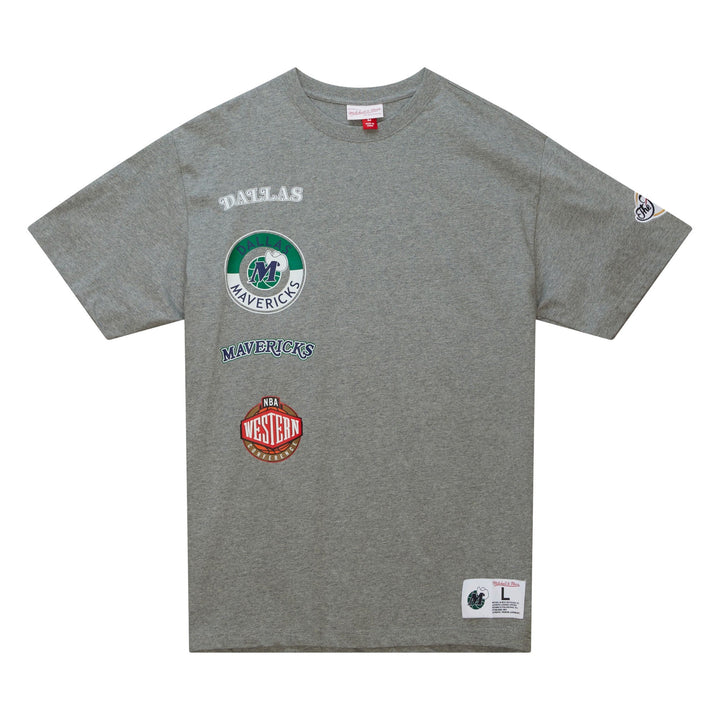 DALLAS MAVERICKS MITCHELL & NESS 2022 HARDWOOD CLASSIC GREY TEE