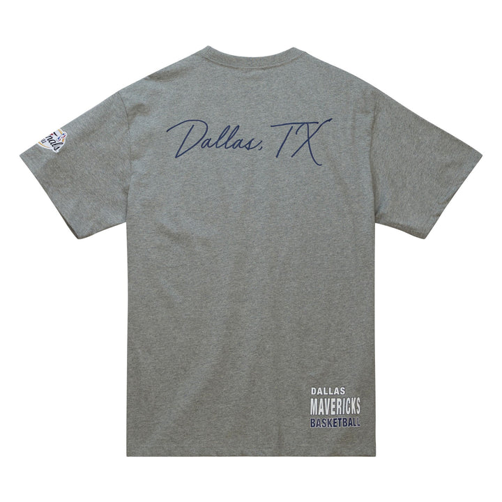 DALLAS MAVERICKS MITCHELL & NESS 2022 HARDWOOD CLASSIC GREY TEE
