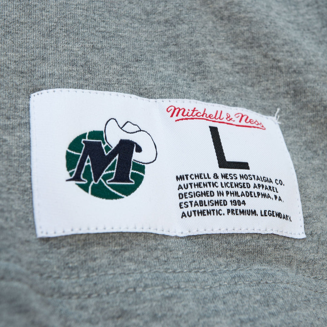 DALLAS MAVERICKS MITCHELL & NESS 2022 HARDWOOD CLASSIC GREY TEE
