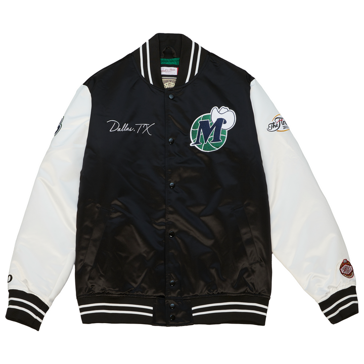 DALLAS MAVERICKS MITCHELL & NESS 2022 HARDWOOD CLASSIC ORIGINS VARSITY JACKET