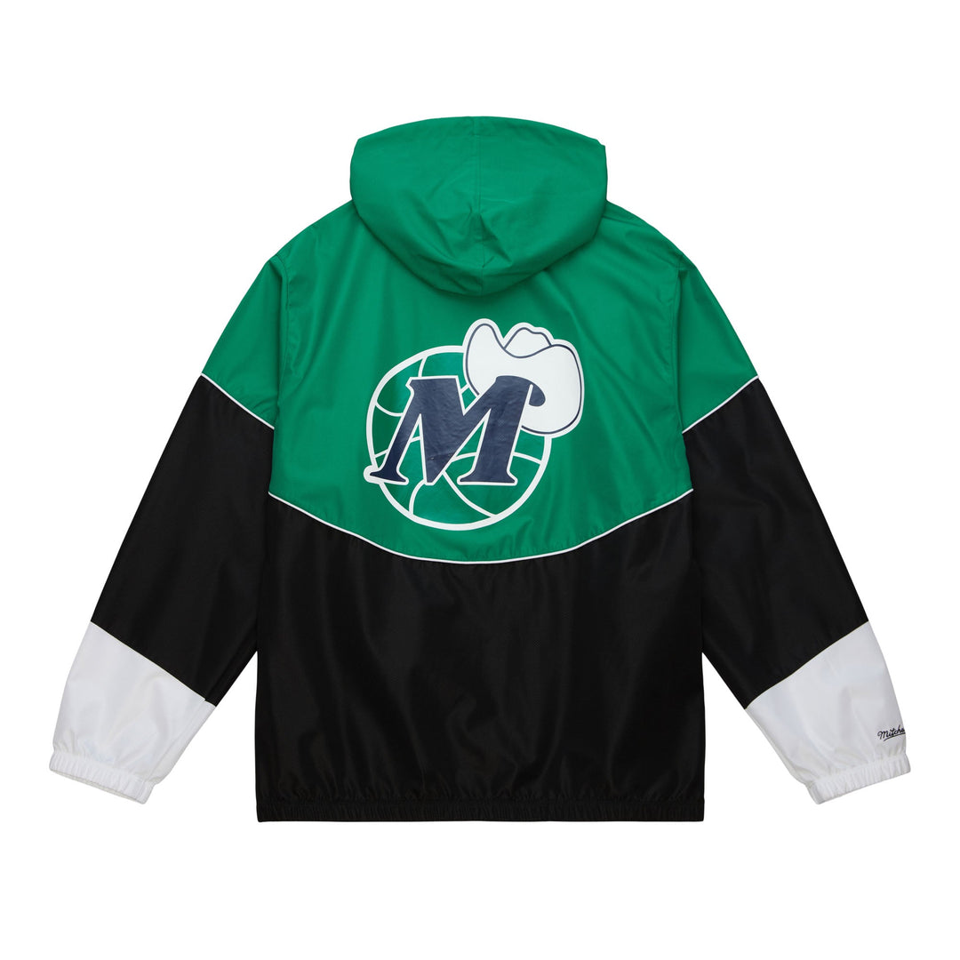DALLAS MAVERICKS MITCHELL & NESS GREEN WINDBREAKER JACKET